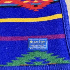 Pendleton Beaver State Pure Virgin Wool Blanket Southwest Aztec Pattern